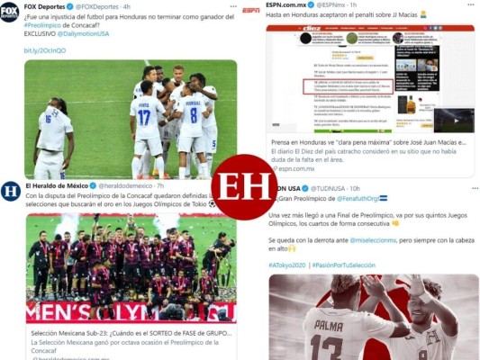 Prensa mexicana destaca triunfo tricolor y reconoce el esfuerzo de Honduras (Fotos)