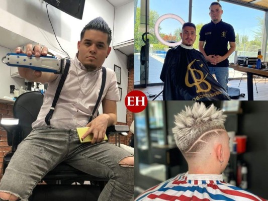 Migró de Honduras para ayudar a su mamá y se convirtió en barbero de personalidades en España