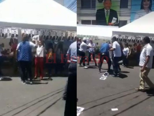 Activistas protagonizan salvaje pelea en elecciones del Colegio de Abogados de Honduras