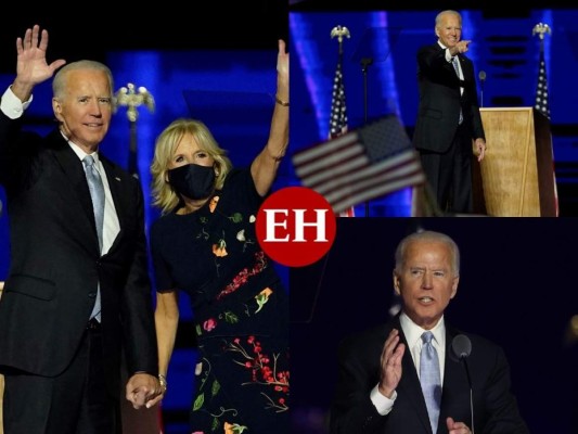 Las primeras imágenes de Joe Biden como presidente electo de EEUU