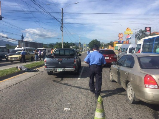 Asesinan a hombre en pleno bulevar del Sur de San Pedro Sula