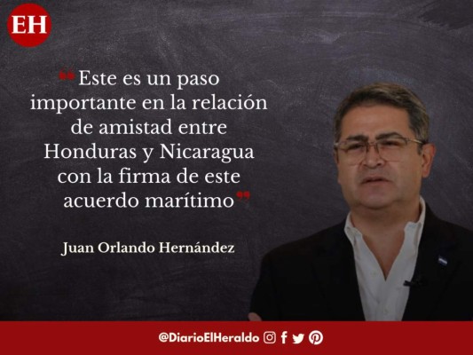 Frases de JOH después de firmar un tratado integracionista con Nicaragua