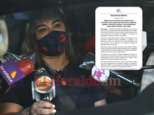 Dictamen forense: Rosa Bonilla 'no se encuentra en capacidad de ser sometida a juicio'