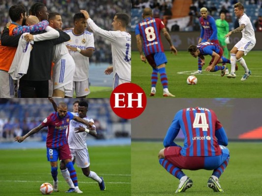 Euforia madridista y desilusión azulgrana: El clásico de Supercopa en imágenes