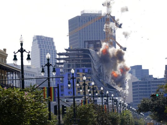 Nueva Orleans: Derriban una grúa en área en construcción&nbsp;