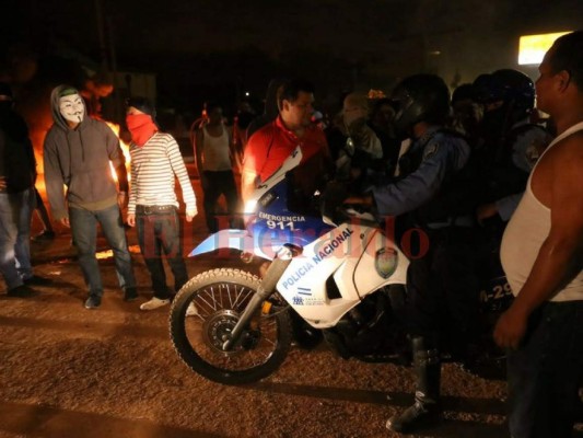 Imágenes de las protestas en La Kennedy en Tegucigalpa