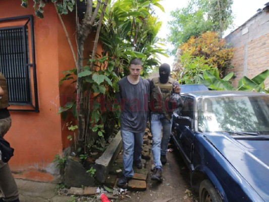 FOTOS: Así fue la captura de los cuatro supuestos cabecillas de la pandilla 18 en Amarateca