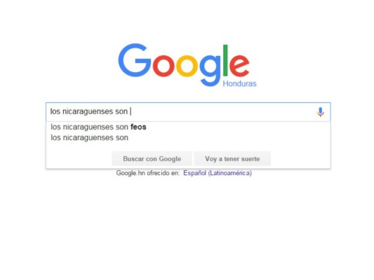 Esto es lo que Google 'sugiere' de los centroamericanos cuando hacés una búsqueda