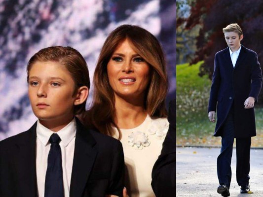 El estirón de Barron, el hijo menor de Donald Trump, tras varios meses de ausencia ante los medios