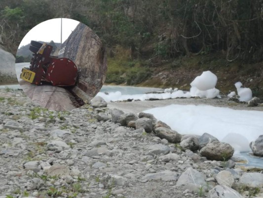 FOTOS: El impacto causado por el derrame de un ácido en el río Chamelecón
