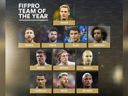 Luis Suárez y Griezmann fuera del once ideal del 2016