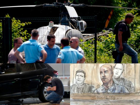 FOTOS: Así fue el escape de película de un reo a bordo de un helicóptero desde una cárcel en París