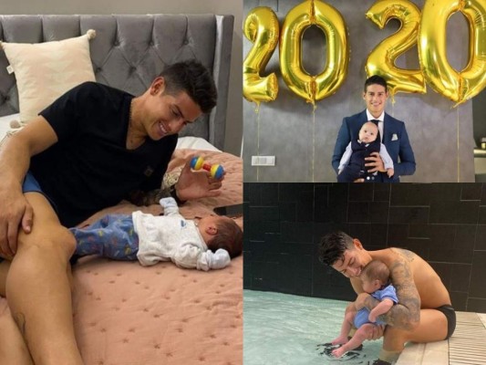 Las tiernas fotos de James Rodríguez junto a su hijo Samuel que enternecen las redes