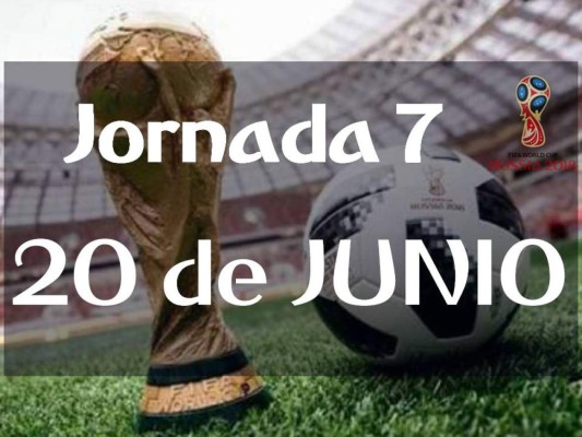 Jornada 7: Calendario, hora, estadio y por dónde ver el Mundial Rusia 2018
