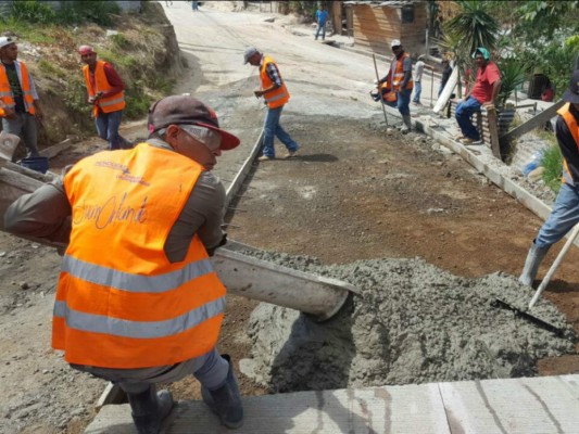 Invierten unos 10 millones de lempiras en calles de dos colonias de Comayagüela