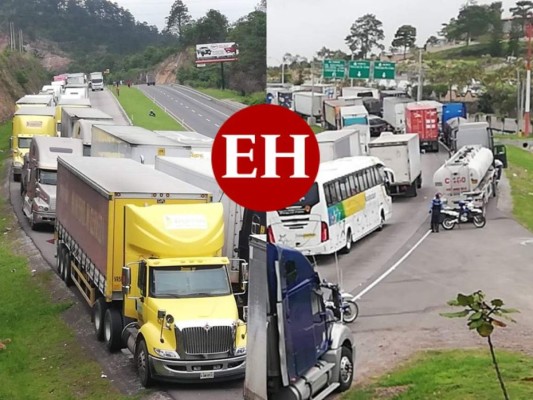 Fotos: Las imágenes que dejó el paro de transporte pesado en Tegucigalpa