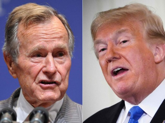 George Bush y Trump, el contraste de dos presidentes&nbsp; &nbsp;
