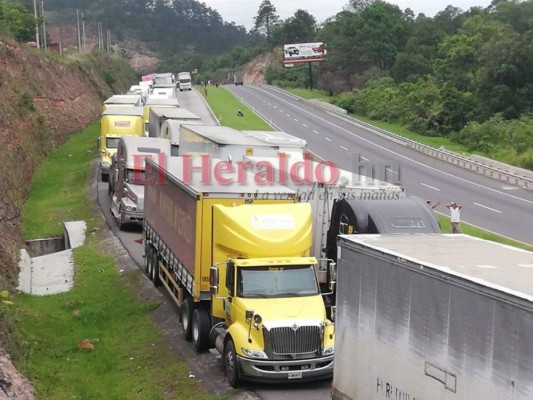 Fotos: Las imágenes que dejó el paro de transporte pesado en Tegucigalpa
