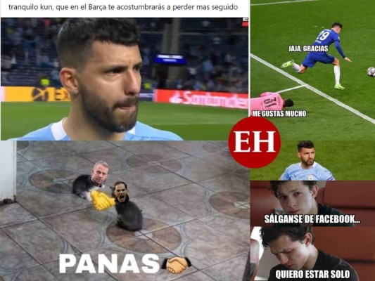 Memes no perdonan a Agüero y Guardiola tras victoria del Chelsea en la final de la Champions