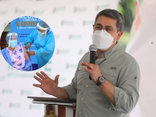 Presidente Hernández asegura que el 37% de los hondureños no quiere vacunarse