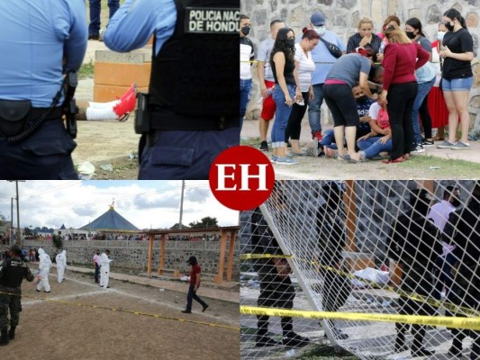 Dolor y lágrimas en el campo donde mataron a hombre cuando jugaba (Fotos) &nbsp;