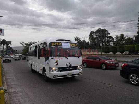 Así fue la caravana del sector transporte para exigir la rebaja al precio de los combustibles