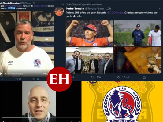 FOTOS: Así felicitaron al Olimpia por sus 108 años de historia