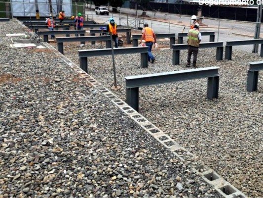 Invest-H ultima detalles en plantel de hospital móvil en Tegucigalpa