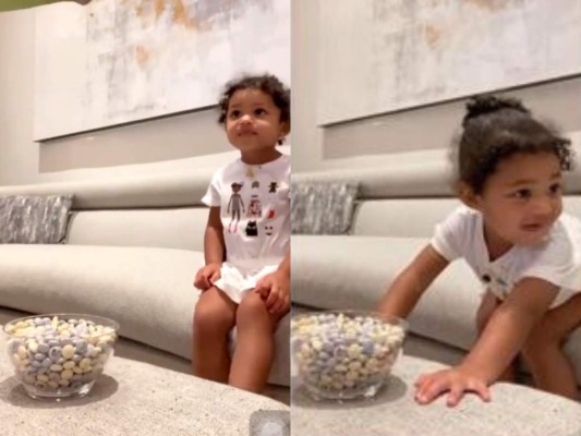Stormi, hija de Kylie Jenner, rompe las redes al cumplir con duro reto