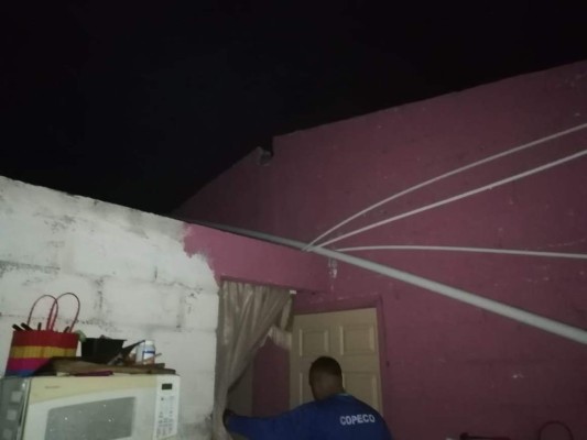 Los daños que causaron las lluvias y fuertes vientos en la capital de Honduras