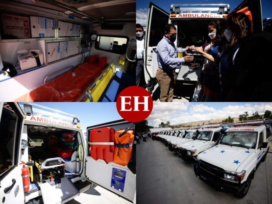 Una flota de 47 ambulancias fueron entregadas este jueves por el gobierno a la red sanitaria de Honduras para que sean utilizadas para la atención del covid-19. A continuación te mostramos cómo lucen y qué implementos tienen. Fotos: Emilio Flores/ EL HERALDO