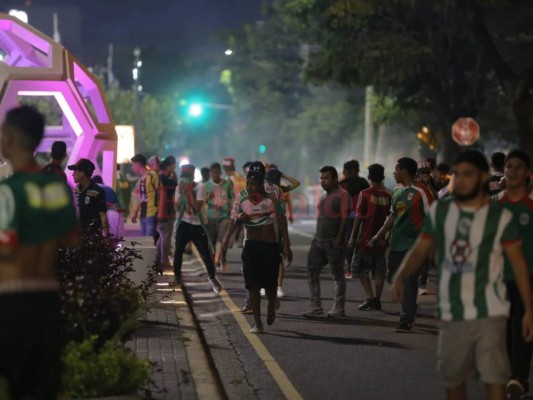 El 'clásico por la paz', entre Real España y Marathón, se convierte en zafarrancho