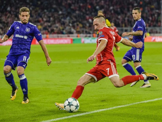 Bayern Múnich gana 3-0 al Anderlecht en la Champions