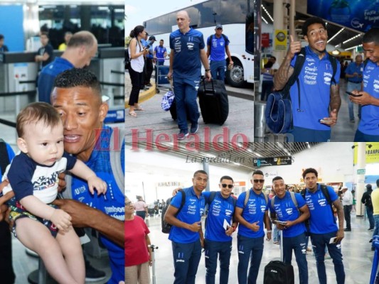 Así fue la salida de la Selección de Honduras a Paraguay