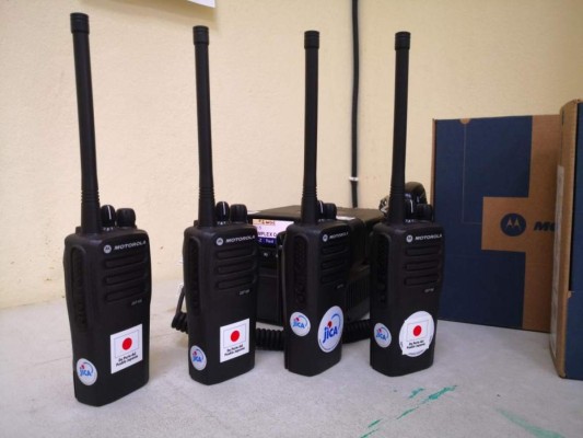 JICA dona radios de comunicación a Honduras