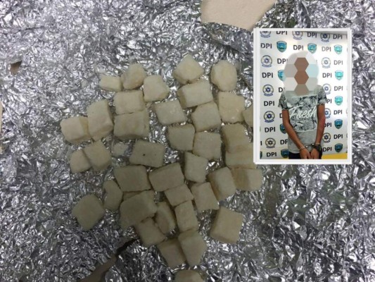 Capturan a hombre de 21 años con supuesta droga en La Ceiba