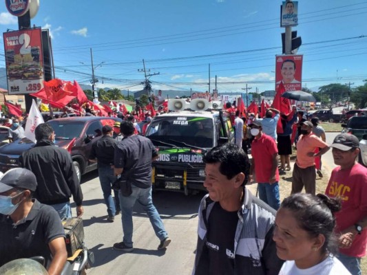 Junto a Salvador Nasralla llega Xiomara Castro a Comayagua&nbsp;&nbsp;