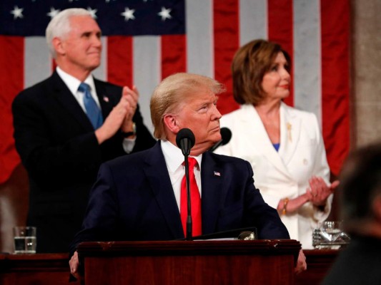 Sin mencionar el juicio político, Trump brindó discurso del Estado de la Unión 2020