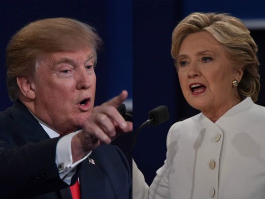 Los expresivos rostros de los candidatos a la presidencia de EEUU