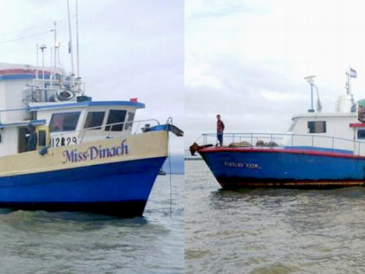 Detienen dos barcos de pescadores hondureños en aguas nicaragüenses