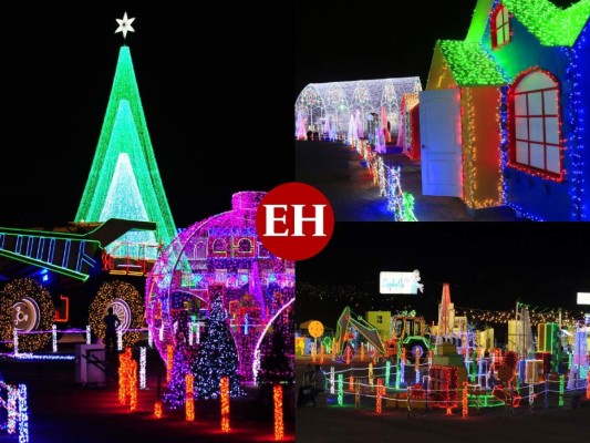 FOTOS: Luces, color y alegría en la Villa Navideña de Tegucigalpa