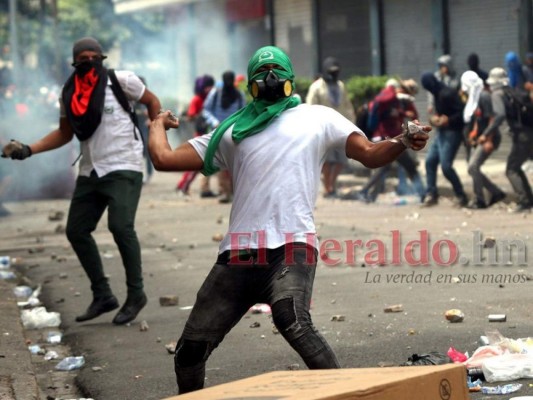 Las 10 fotos más impactantes de protestas en el centro de la capital