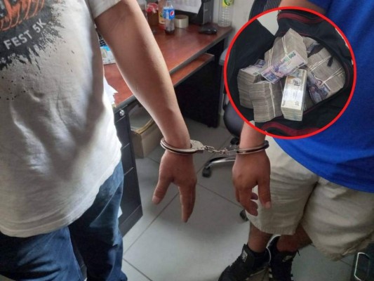 Capturan a asaltantes con ocho millones de lempiras tras robar una tienda en La Ceiba