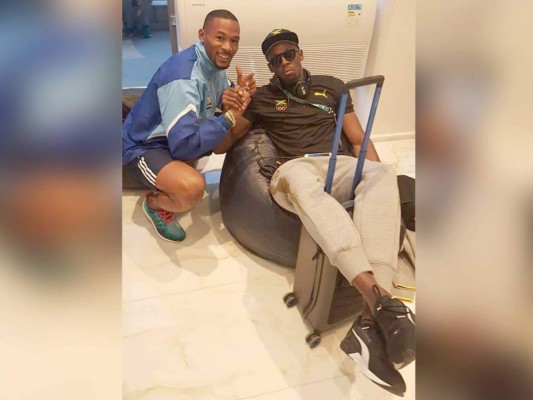 Rolando Palacios se encuentra con Usain Bolt
