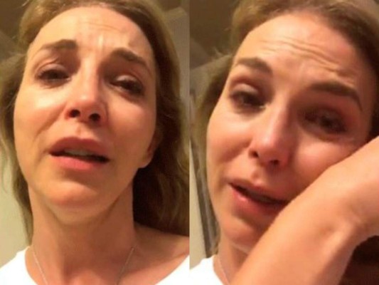 Laura Flores estalla en llanto tras la partida de su hija a Estados Unidos