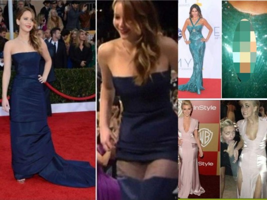 FOTOS: Famosas a las que se les ha roto su vestido en público y lo mostraron todo  