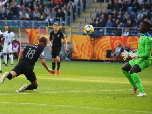 Honduras pierde 0-5 ante Nueva Zelanda en su debut en el Mundial Sub-20