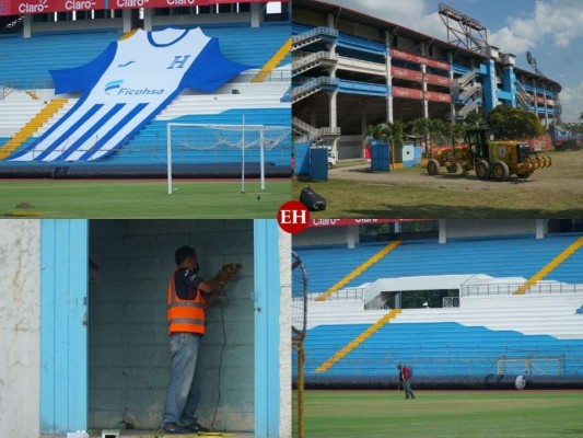 Así se encuentra el estadio Olímpico previo al juego de Honduras ante Estados Unidos