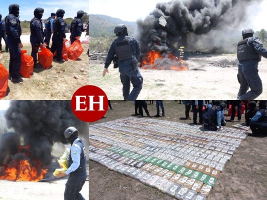 Incineran 2,392 kilos de clorhidrato de cocaína decomisados en Honduras &nbsp;&nbsp;