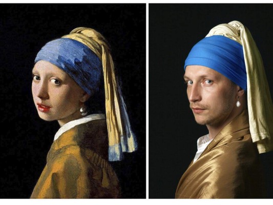 Rusos pasan su cuarentena reproduciendo obras de arte&nbsp;